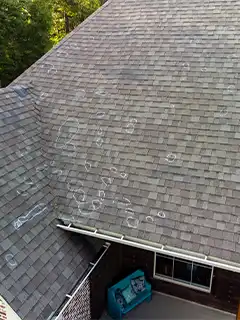 hail Damage on Whole Roof hail Damage on Whole Roof